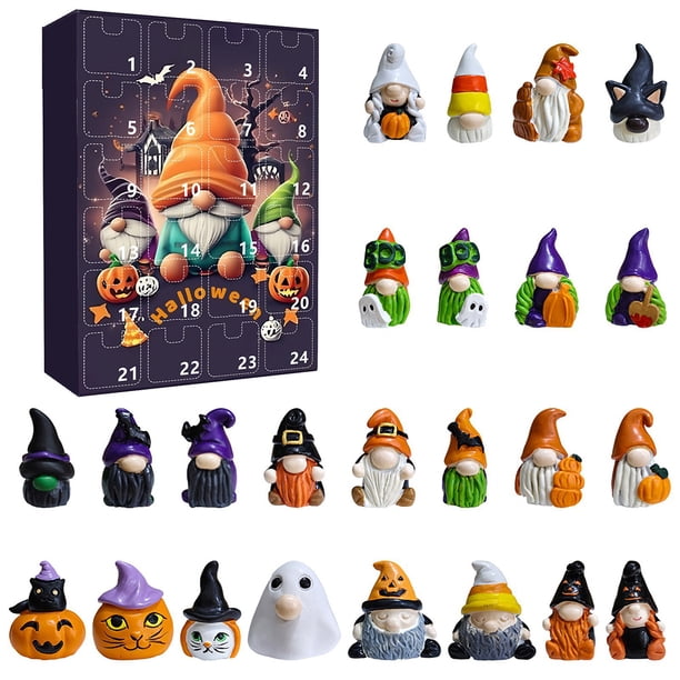 Calendario Cuenta Regresiva Gnomos Dibujos Animados Regalo Halloween para Y Niñas