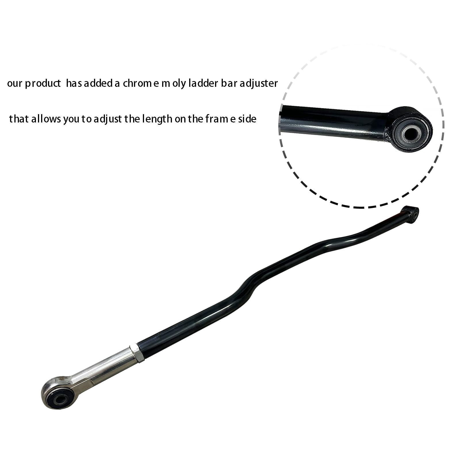 BST BSSP Forged Rear Adjustable Track Bar 0-6" Lift Compatible with Jeep Wrangler JK 2007-2018 Integral Forging Suspension Trackbar Leveling 2WD 4WD Body Coil Suspension Kit