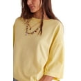 thumbnail image 3 of Womens Oversized T Shirts Loose Fit Crewneck Short Sleeve Tops Summer Casual Blouse Y2K 2025 Basic Tee Beach Yellow S, 3 of 8