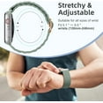 thumbnail image 5 of KOMI Nylon Compatible with Apple Watch Bands 49mm 45mm 44mm 42mm 41mm 40m 38mm for Women Men, Stretchy Breathable Adjustable Sport Straps Compatible with iWatch Series 9 8 7 6 5 4 3 SE Ultra, 5 of 6