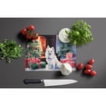 thumbnail image 2 of Japanese Spitz Cozy Christmas Glass Cutting Board Large 12 in x 15 in, 2 of 5
