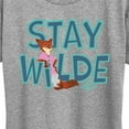 thumbnail image 3 of Zootopia 2 - Nick The Fox Stay Wilde - Women's Short Sleeve Graphic T-Shirt, 3 of 5