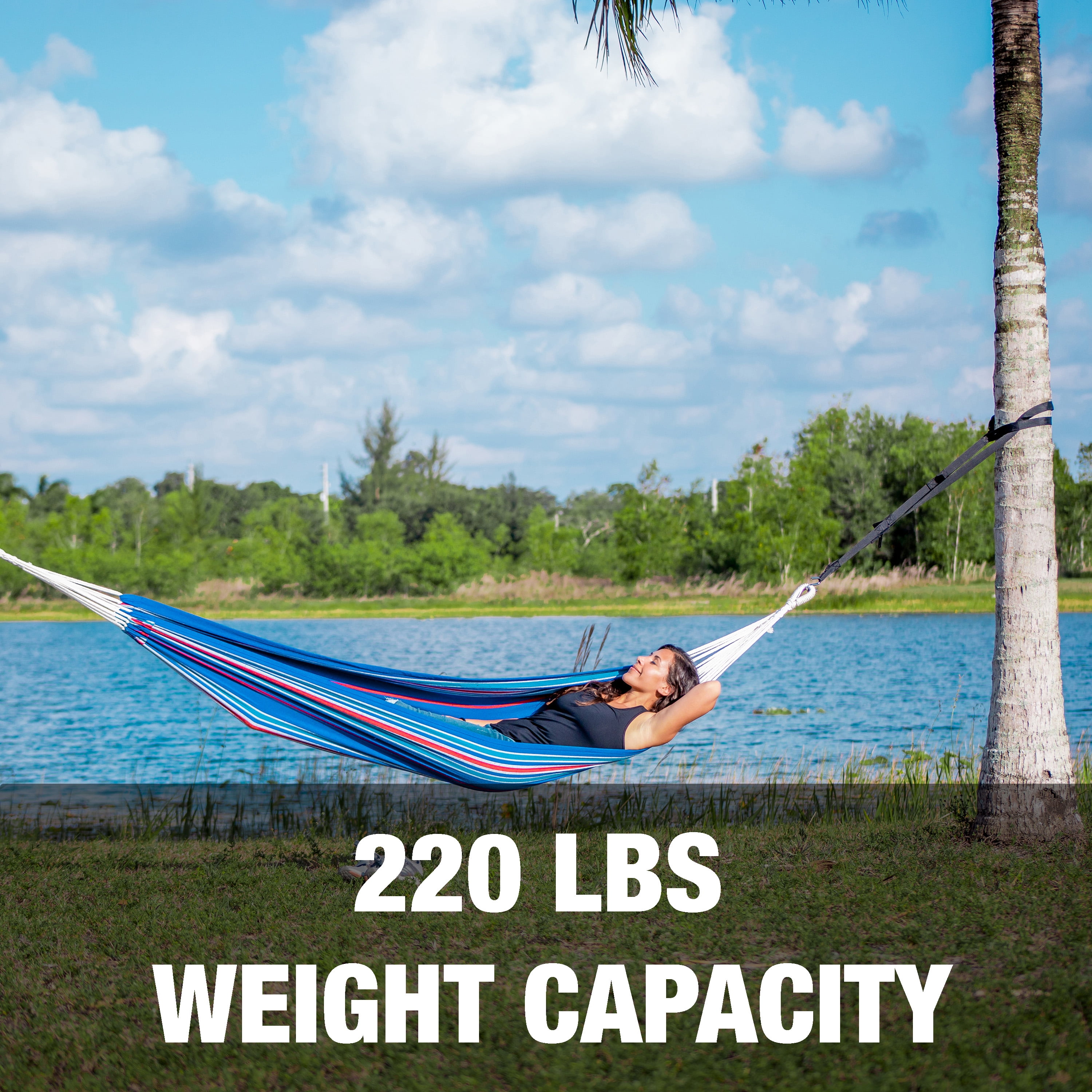 Bliss Hammocks Hammock in a Bag W/ Hanging Hardware - 6' 5" long x 3' 4" wide bed size