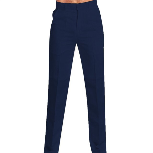Men‘s Spring and Summer New Solid Color Linen Slant Pocket Loose Casual Trousers