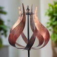 thumbnail image 6 of Teamson Home Outdoor Tulip Kinetic Windmill Sculpture, Tangerine, 6 of 10