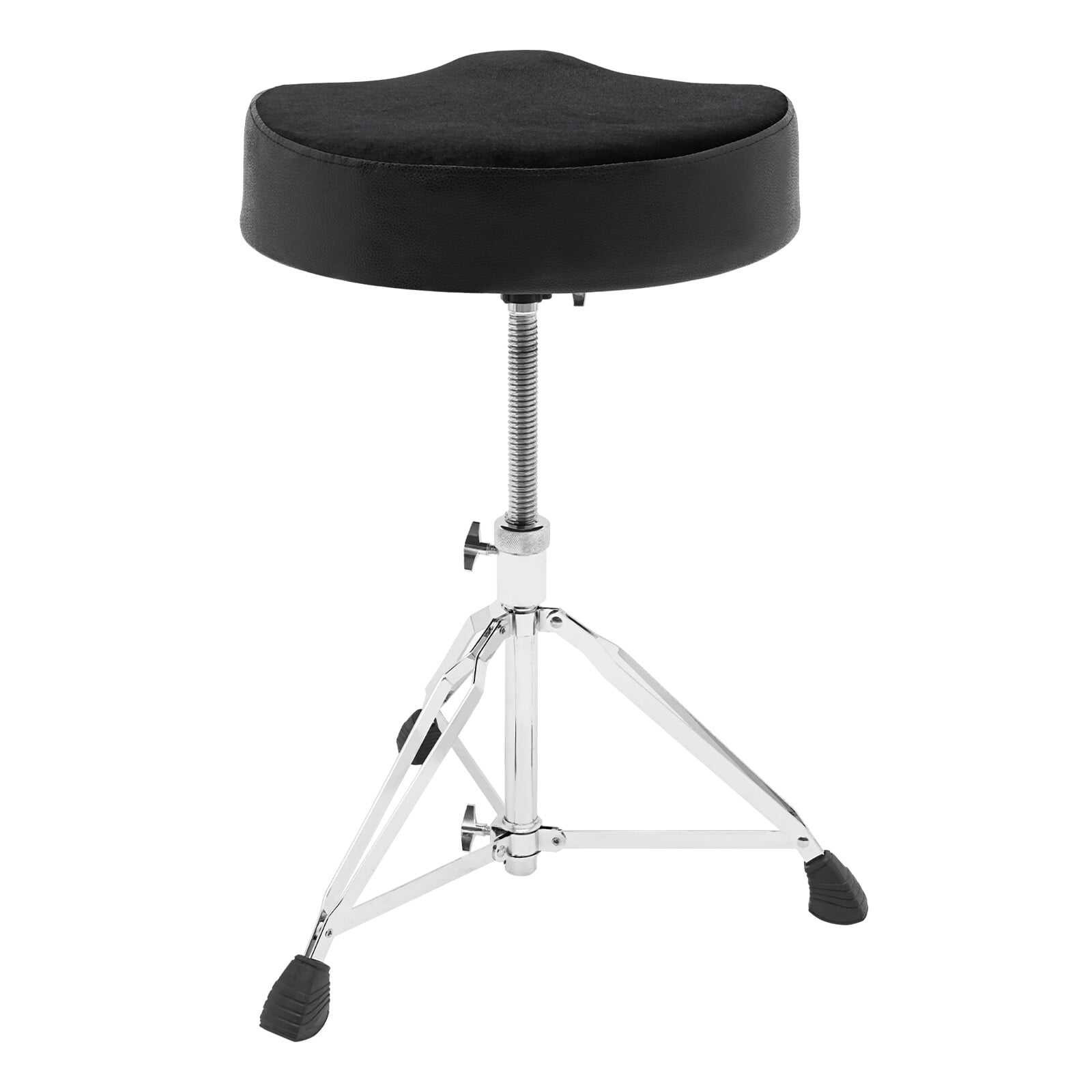 TFCFL Drum Throne Thick Padded Seat Drummers Stool Guitar Chair w/ Height Adjust Black
