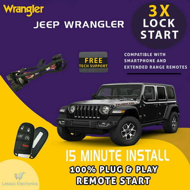 OEM Remote Activated Plug and Play Remote Start for 2018-2020 Jeep Wrangler  (Push To Start) 