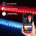 thumbnail image 4 of Monster Smart Outdoor LED Strip Lights, 50 ft, RGB+IC, 540 LEDs, Weather‑Resistant, App & Voice Control, Alexa & Google, 4 of 8