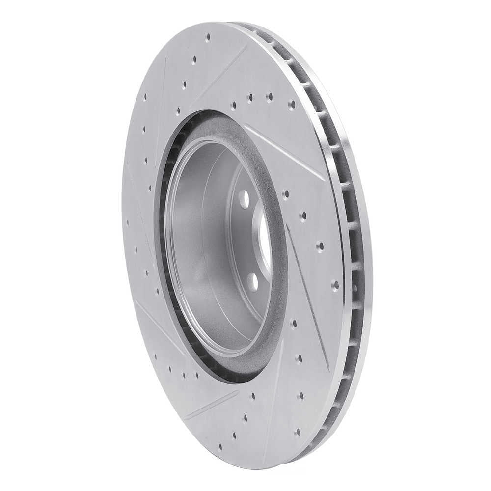 Dynamic Friction Company 631-31113R DFC Brake Rotor - Drilled And Slotted - Silver
