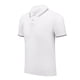 thumbnail image 2 of Camiseta de Manga Corta, Botón Casual Turndown Pullover T-Shirt Top de Color Sólido Hecho de Poliéster para Hombres de Verano de Uso Diario, Mangas de Mano para Hombres, 2 of 4