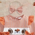 thumbnail image 5 of Zshosam Long Sleeve Baby Girl Bodysuits Infant Newborn Baby Girl Romper Lace Dress Clothes Bodysuit Fall Winter Outfits Long Sleeve Size 6 12 Months,(Orange 6-12 Months), 5 of 5