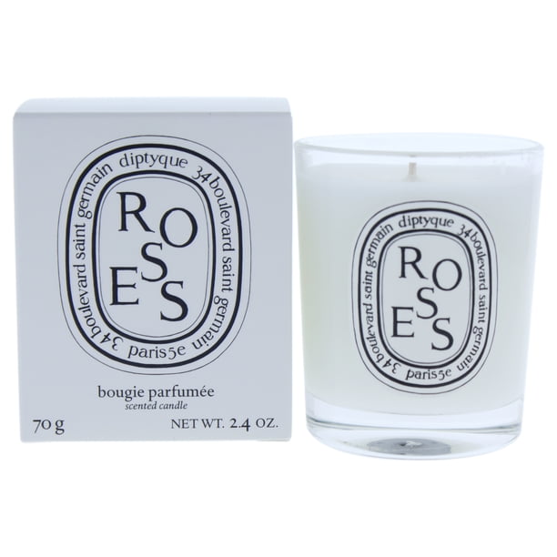 Vela perfumada de rosas de Diptyque para unisex - Vela de 2,4 oz