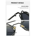 thumbnail image 6 of Glasses Punk Sunglasses For Men Retro Steampunk Sunglasses Women Round Shades Vintage, 6 of 8