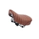 thumbnail image 1 of Cojín para asiento de bicicleta, sillín de látex acolchado suave con resorte, accesorios y suministros Marrón, 1 of 9