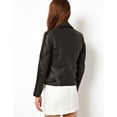 thumbnail image 2 of Noora Women's Biker Leather jacket Western Style Jacket ST0311, 2 of 7