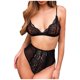 thumbnail image 1 of Conjunto de lencería sexy hueca con bordado de encaje de dos piezas sexy a la moda para mujer Fridja nalpqowj11763, 1 of 8