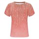 thumbnail image 5 of Camiseta de Manga Corta de las Mujeres de Cuello Redondo de Impresión Casual Top de las Señoras, Poliéster Ligero para el Hogar Diario Y Cómodo, 5 of 8