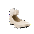 thumbnail image 4 of EIGHT EIGHTEEN Girls Wedge Ankle Cuff Stylish Kiddie Heel in Various Colors (Toddler/Little Girl/Big Girl), Ivory, Size 3 Big Kid, 4 of 4