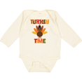 thumbnail image 3 of Inktastic Thanksgiving Turkey Time Boys or Girls Long Sleeve Baby Bodysuit, 3 of 5