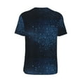 thumbnail image 3 of Balery Blue Glitter Retro Baseball Jersey for Men Casual Button Down Shirts Short Sleeve Active Team Sports Uniform-X-Large, 3 of 9