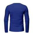 thumbnail image 3 of Men Blouses Mens Workout Shirt Men Undershirts Long Sleeve Space T Mens Long Sleeve Shirt Tall 8 Year Tight Sweaters Summer Shirts for Lined Turtleneck Tee Pack Workout Top Short Blue M, 3 of 3