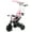 Pink, variant on Costway Toddler Tricycle, 7 in 1 Push Trike with Adjustable Canopy Parent Push Handle Seat Pink