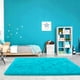 thumbnail image 3 of Alfombra Noahas Fluffy, azul turquesa, 120 x 180 cm, para dormitorio, 3 of 7