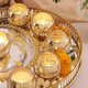 thumbnail image 4 of Set De 6 Candelabro Portavelas De Vidrio para La Fiesta De Bodas,Soporte para Portavelas para Velas,Portavelas para Decoración de Mesa,Cenas Románticas,Compromisos-Dorado, 4 of 7