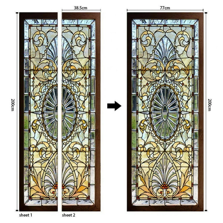 glass door sticker design