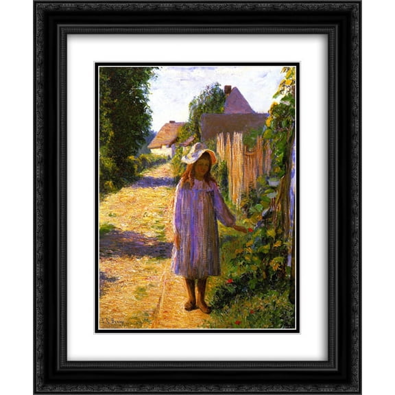 Lilla Cabot Perry 2x Matted 20x24 Black Ornate Framed Art Print 'Alice in the Lane '