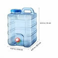 thumbnail image 7 of Water Bottle 2.6 Gallon Portable Water Containers with Handle Large Capacity Water Jug Large Reusable Motivational Jug for Camping Outdoor Sports Travel, 7 of 7
