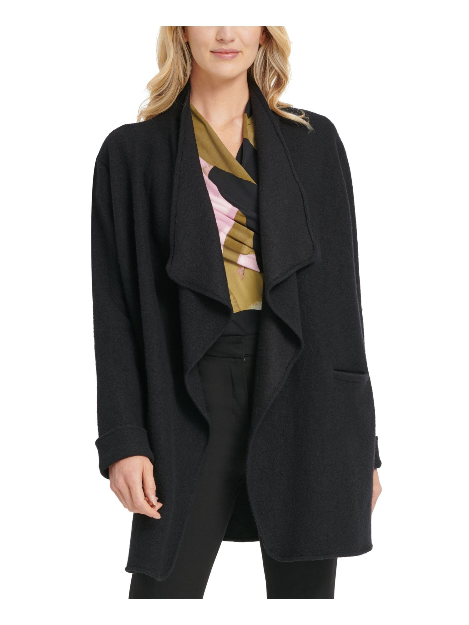 dkny wrap coat