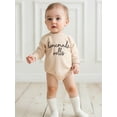 thumbnail image 2 of Argulvti Barboteuse de l\'Action de Grâce pour Bébé, Broderie de Lettres, Manches Longues, Col Rond, Combinaison Chandail, 2 of 7