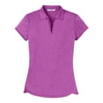 thumbnail image 5 of Ladies Trace Heather Golf Polyester Polo Shirt Berry Heather Large, 5 of 6