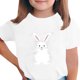 thumbnail image 1 of Manga Corta Crop Top para Niños Niños Pascua Impresa Gráfica Tee Cuello Redondo Casual Versátil 3-14 Años, 1 of 5