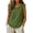 Army Green, variant on Womens Ruffled Strap Tanks Tops Round Neck Sleeveless Linen Material Casual Everyday Summer Blouses Brown XXL