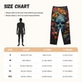 thumbnail image 3 of Honiee Butterfly Flower Skull A for elegant Women's Lounge Pants and Pajama Pants, crafted for ultimate comfort in your sleepwear essentials-Medium, 3 of 6