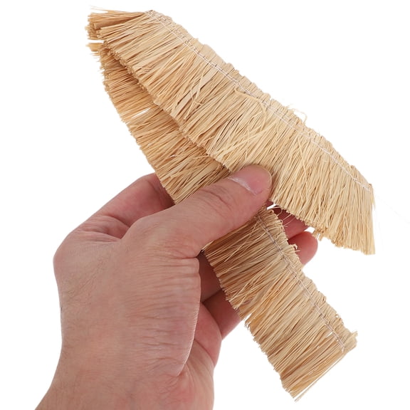6pcs Thatch Roof: Simulation Artificial Thatch Grass For Miniature Roofs Decorative Straw Rolls Dollhouse Thatching For Diy Crafting And Event Decorations