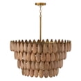thumbnail image 4 of Capital Lighting 354442LW Ravi 4 Light 29" Wide Chandelier - Light Wood / Patinaed Brass, 4 of 6