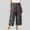 Gray, variant on Lilgiuy Women's Summer Casual Floral Printed High Waist Straight Cropped Pants GrayFall Fashion for 2022 Spring Winter