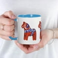 thumbnail image 5 of CafePress - The Swedish Horse Mug - 11 oz Ceramic Mug - Novelty Coffee Tea Cup, 5 of 6