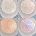 thumbnail image 6 of Glitter Eye Shadow Palette - Pearl White Silver Shimmer Metallic Holographic Iridescent Cream Single Monochrome Eyeshadow, Highly Pigmented, Long-Lasting, Smooth Blendable Texture, Travel Makeup, 6 of 8