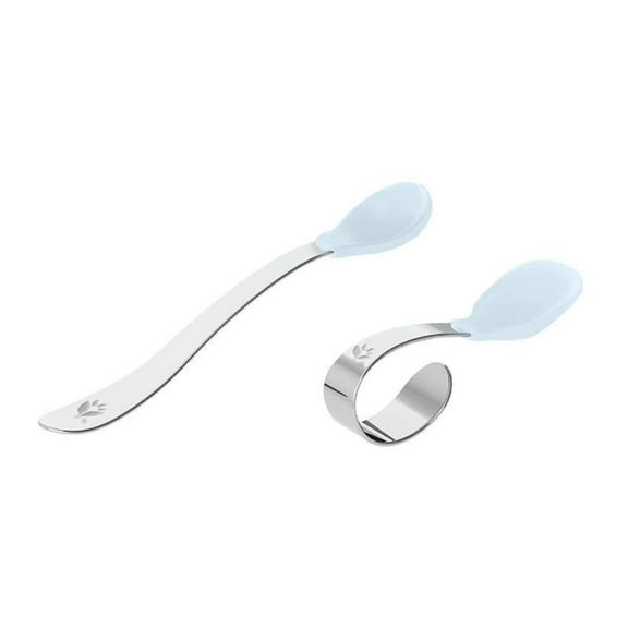 Green Sprouts - 2Pk Silicone and Stainless Steel Training Spoons, Light Spice
