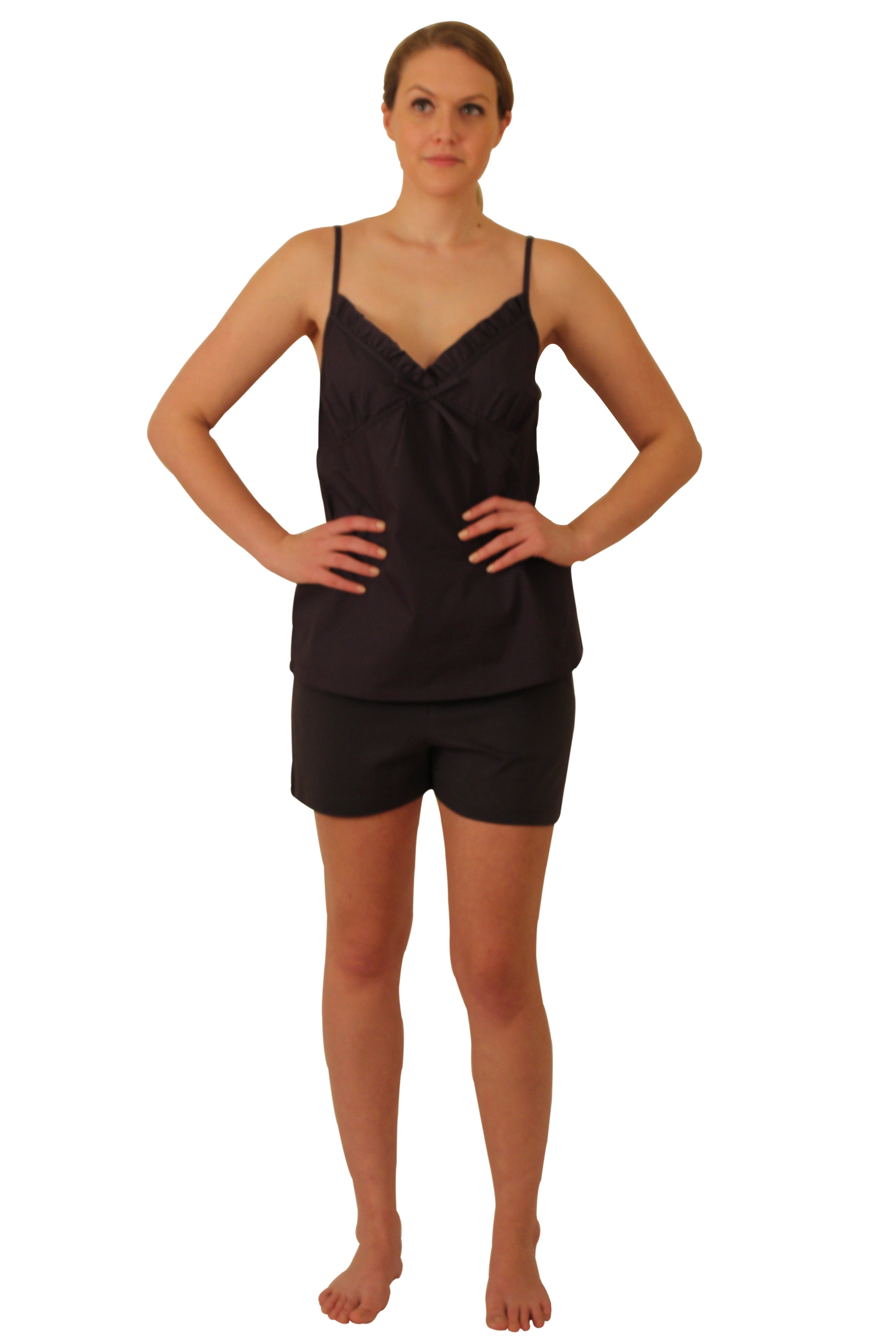 ApparelNY ApparelNY Women's 100 Cotton Baby doll Nightgown w shorts