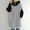 Gray, variant on Idoravan Winter Coats for Women Plus Size Clearance Women's Patchwork Color Hoodie Zipper Long Sleeve Sweatshirts Long Coat Tops with Pockets White M