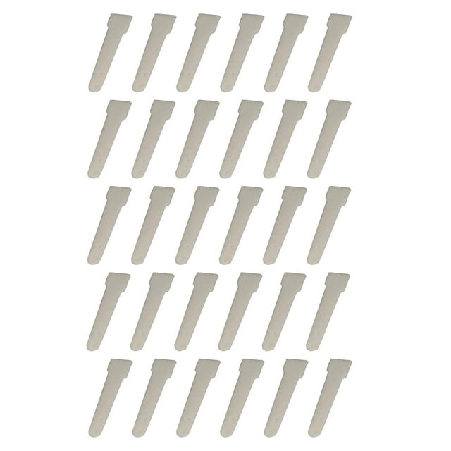 30Pcs Refill Pen Double Head Tool Blank Refillable Replacement Nib Marker for Drawing Lettering Illustration 28x4.3x7MM