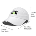 thumbnail image 3 of DALIX Premium Cap Tennis Mom Hat for Women Hats and Caps in White, 3 of 7