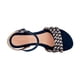 thumbnail image 2 of Sandalias de piso color Azul Marino Con Beige Exterior Textil, Ajuste con Hebilla, Construcción Vegano RBBASICS 1466, 2 of 3