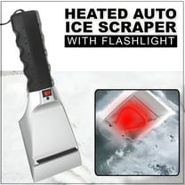 HIBIBUD 12V Portable Winter Electric Heat Ice Scraper Snow Shovel Windshield Cleaning