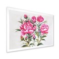 thumbnail image 2 of Designart 'Purple Peonies Flowers' Traditional Framed Art Print, 2 of 4